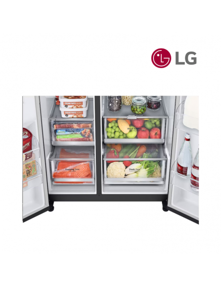 Réfrigérateur Américain 2 portes LG 635L Door-in-door GSJV80MCLF