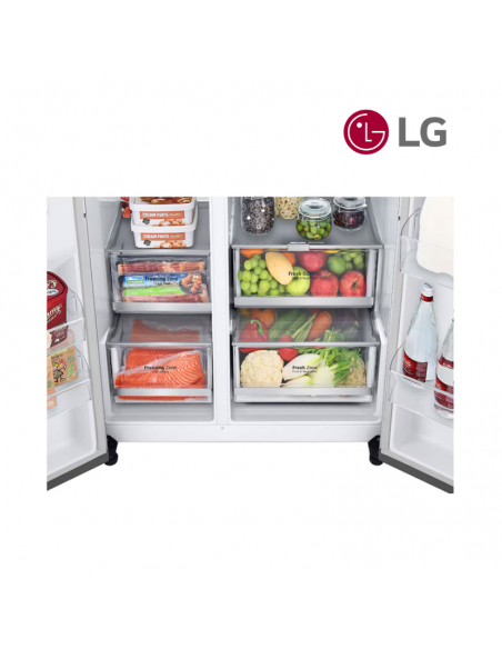 Réfrigérateur Américain 2 portes LG 635L Instaview Door-in-Door GSXV90PZAE