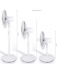 Ventilateur sur pied MIDEA 3 en 1 8 vitesses FS40-18BR 2