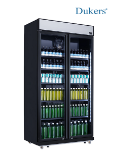 Réfrigérateur vitrine 2 portes DUKERS 676L LG-805B-LACK