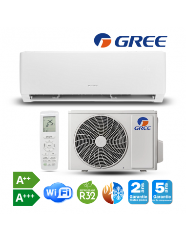 Climatiseur mural GREE 9000BTU GWH09AGAXB A++...