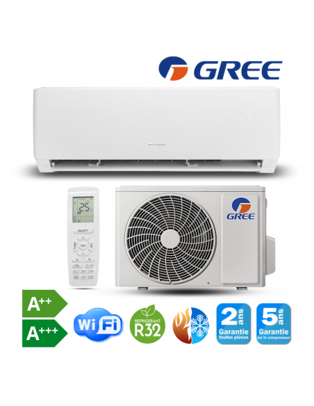Climatiseur mural GREE 9000BTU A++ hors pose
