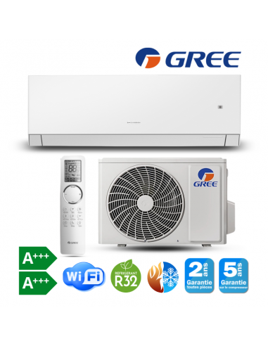 Climatiseur mural GREE 9000BTU GWH09AUCXB A+++...