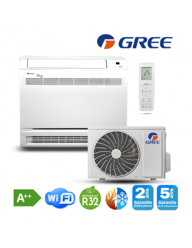 Climatiseur sol GREE 9000BTU GEH09AA-K6DNA1F...