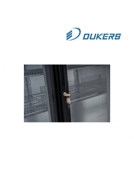 Arrière-bar réfrigéré 2 portes coulissantes DUKERS 197L LG-198S