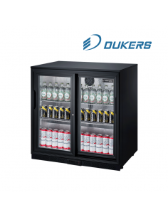 Arrière-bar réfrigéré 2 portes coulissantes DUKERS 197L... 2