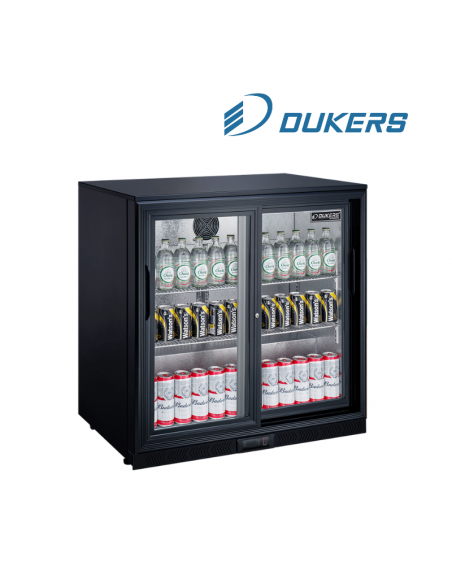 Arrière-bar réfrigéré 2 portes coulissantes DUKERS 197L LG-198S