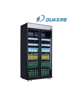 Réfrigérateur vitrine 2 portes DUKERS 676L LG-805B-LACK